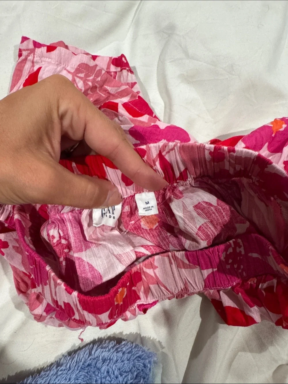 GAP Pink and Red Floral Tiered Skirt